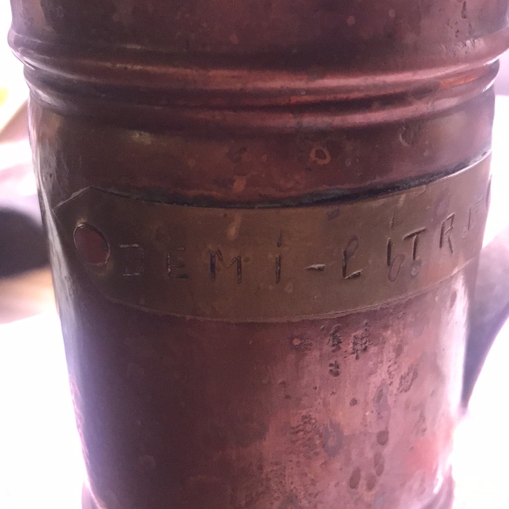 Vintage Copper Pitcher - Picture 3 of 3